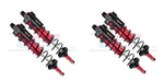 128mm Front, 143mm Rear Shock for Traxxas Sledge 1/8 (Aluminium) Schokdemper GPM red 