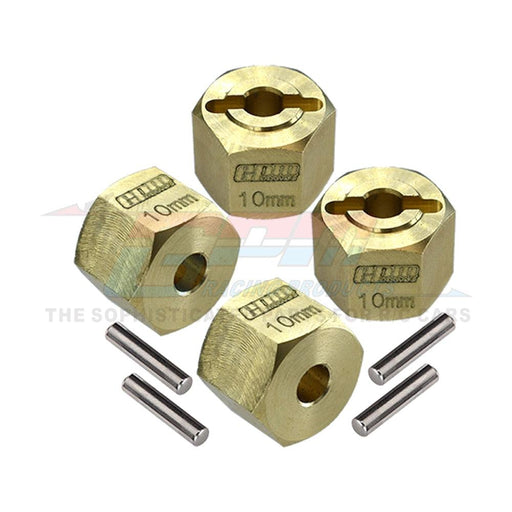 4PCS 10mm Extended 12mm Hex Adapter (Messing) - upgraderc