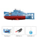 0.1m/s Mini Submarine (volledig onderdompelbaar) Boot upgraderc Blue 