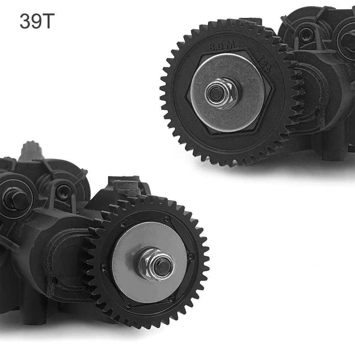 0.8M 39T/45T Transmission Spur Gear for Traxxas TRX-4 TRX-6 1/10 (Staal) - upgraderc