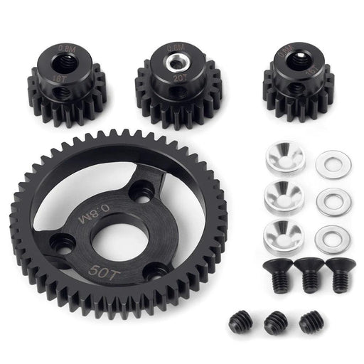 0.8M Gear Set for Traxxas Rustler 2WD ETC 1/10 (Metaal) - upgraderc