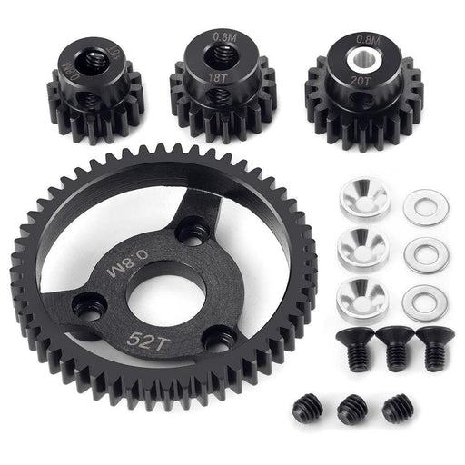 0.8M Gear Set for Traxxas Rustler 2WD ETC 1/10 (Metaal) - upgraderc