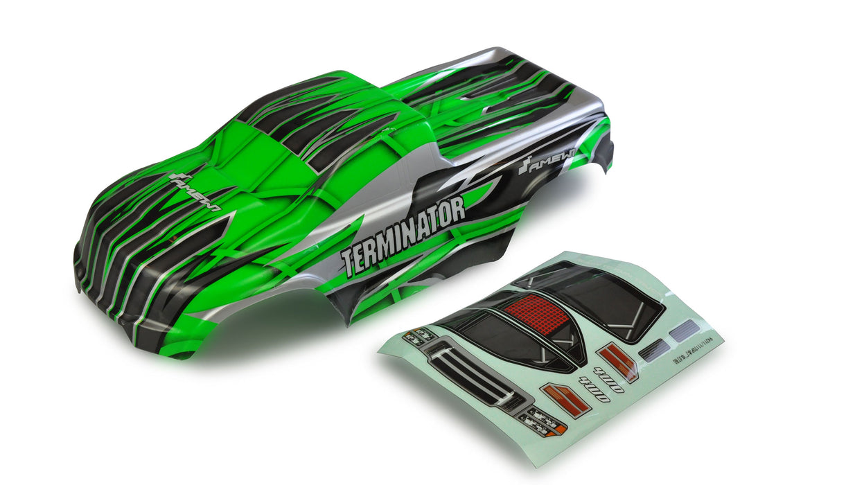 Carrosserie pour Terminator Pro 1/10 (Vert, Rouge)