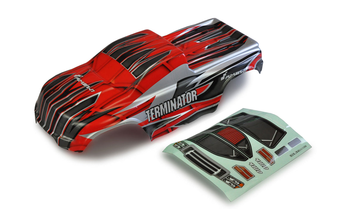 Carrosserie pour Terminator Pro 1/10 (Vert, Rouge)