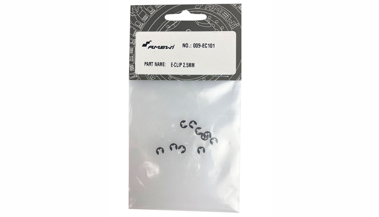 Lot de 10 clips en E de 2,5 mm pour EVO-X 6000 1/10