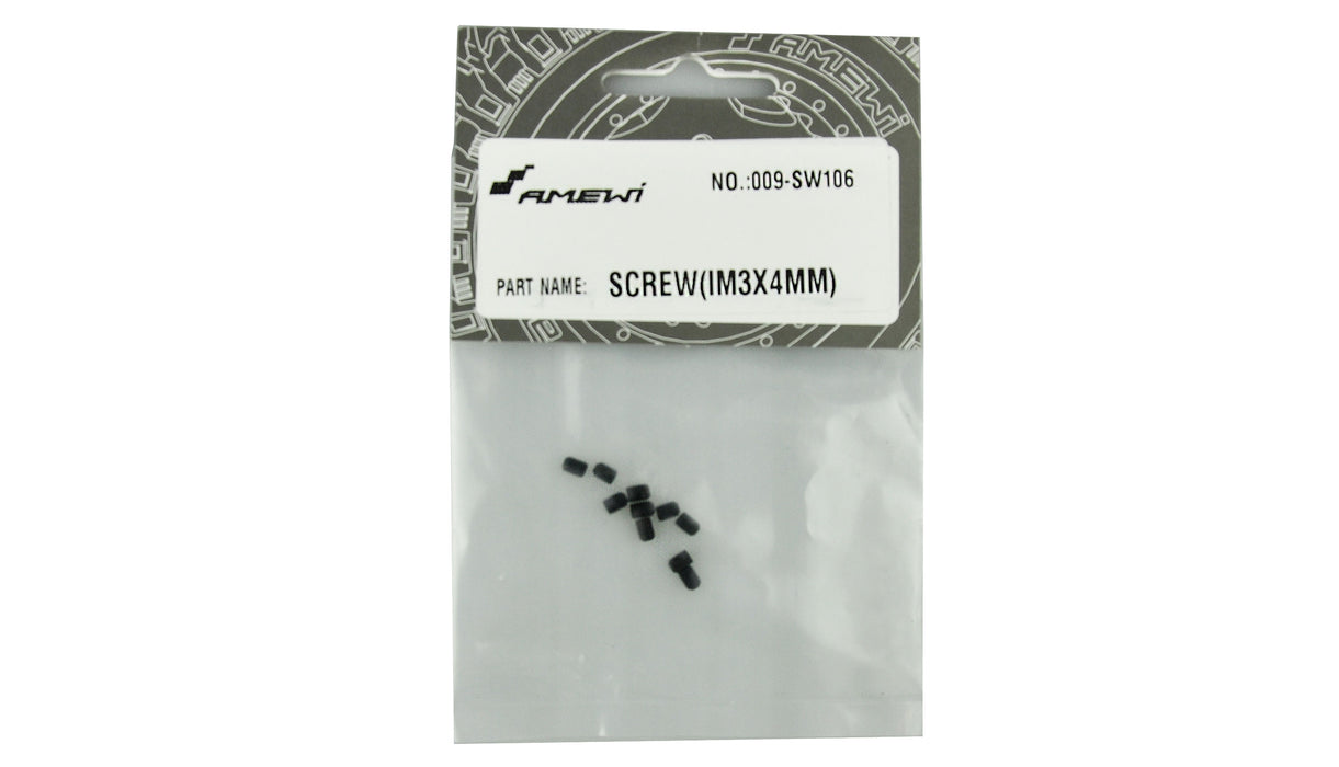 10PCS M3x4mm Grub Screw for EVO-X 6000 1/10