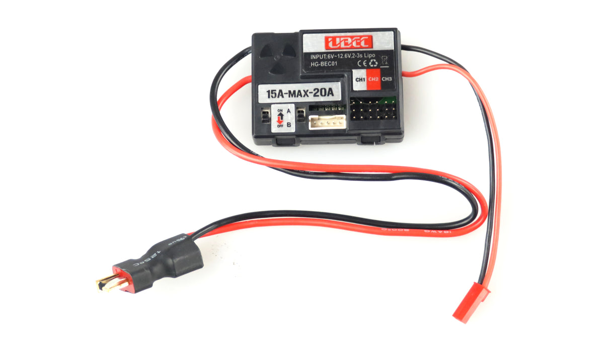 Amewi BEC Voltage Regulator 6V 20A for 22390, 22436 U.S. Military Truck