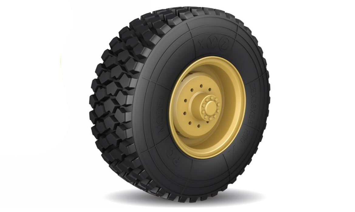 Amewi 4PCS Complete Wheel Set for 22390, 22436 U.S. Military Truck