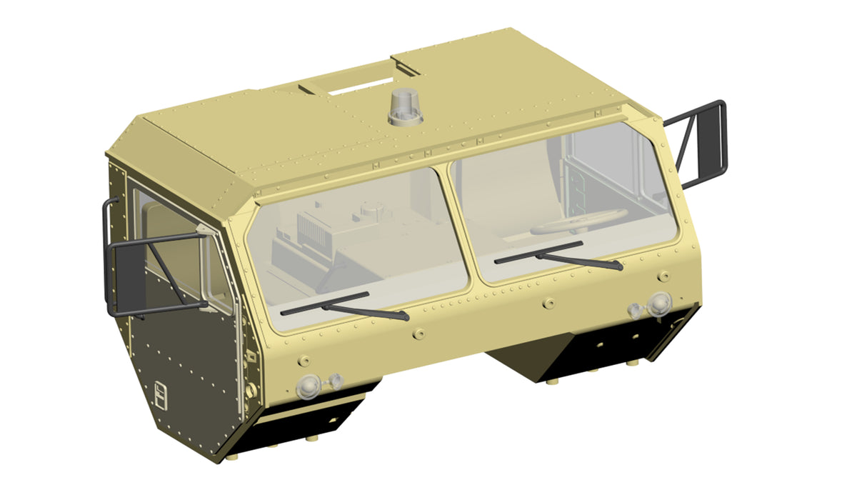Amewi Driver's Cab Completely for 22390, 22436 U.S. Military Truck