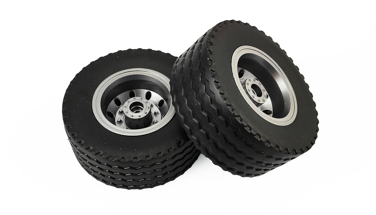 Roues arrière souples pour Amewi Mercedes-Benz Arocs 1/14