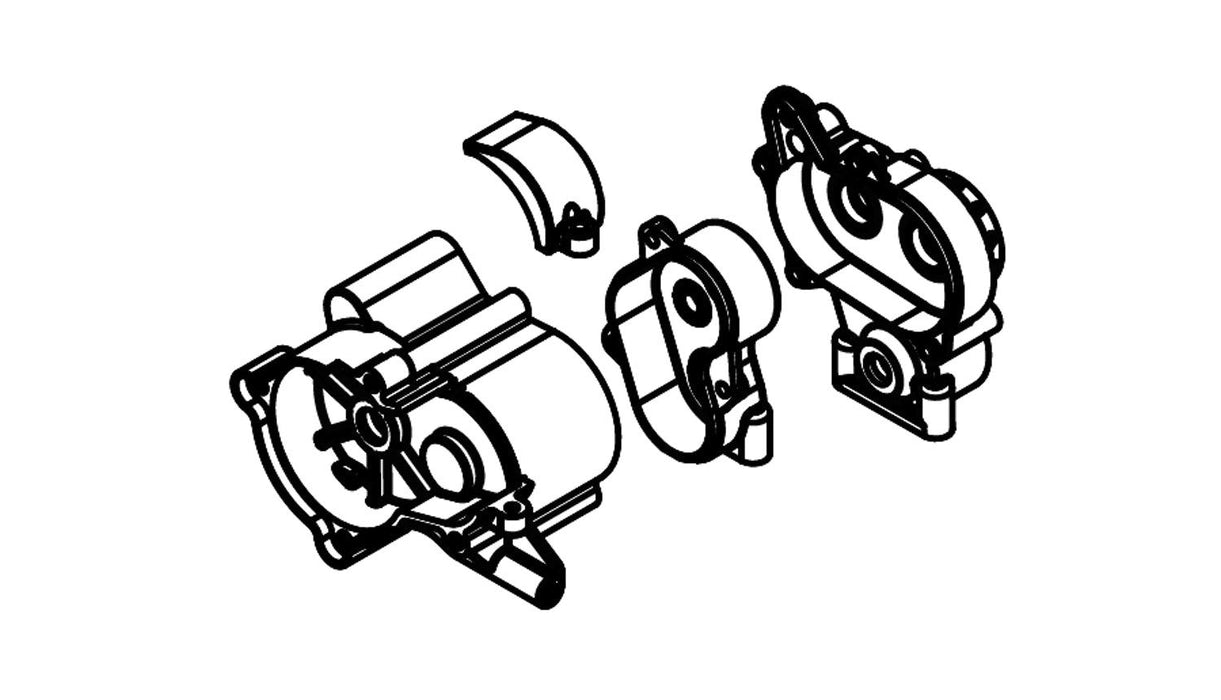 Getriebegehäuse für AMX Rock RCX8P, PS, PT 1/8 usw.