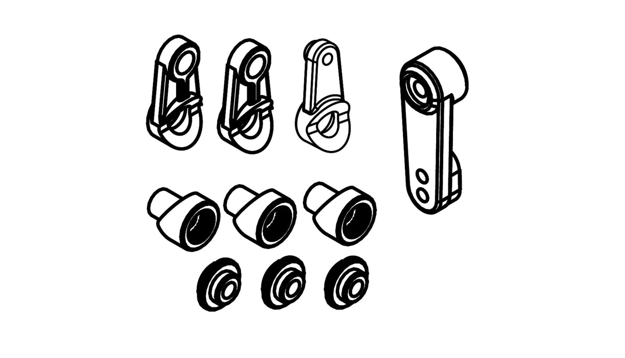 Servoarm-Set für AMX Rock RCX8P, PS, PT 1/8 usw.