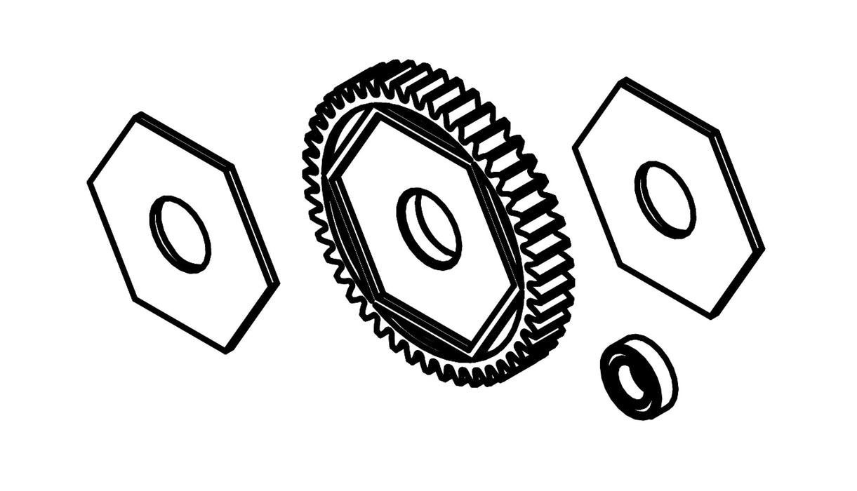 Main Gear for AMX Rock RCX8P, PS, PT 1/8 Etc...