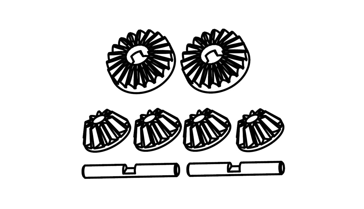 Differentialgetriebe für AMX Rock RCX8P, PS, PT 1/8 usw.