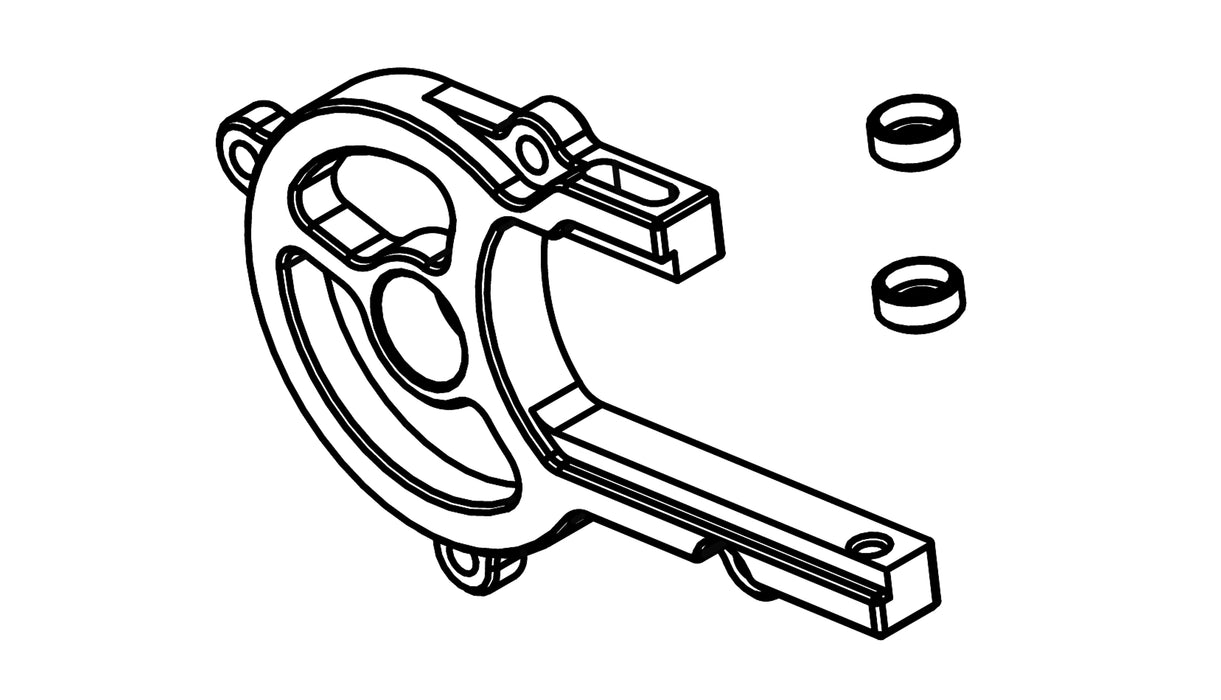 Motorhalterung A für AMX Rock RCX10P 1/10 usw.