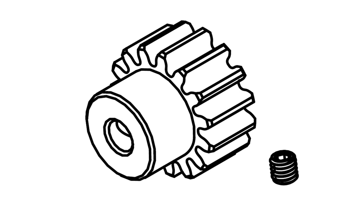 Pignon de moteur 18T M0.8 pour AMX Rock RCX10P 1/10 Etc...