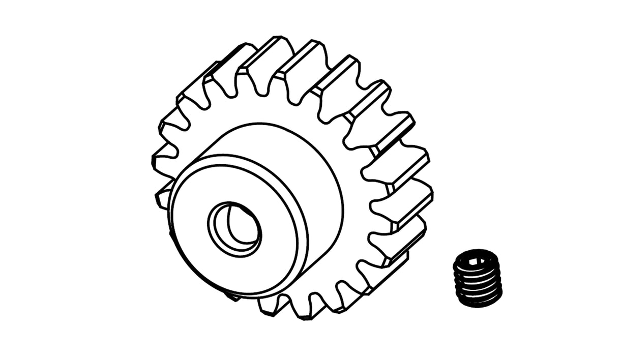 Pignon de moteur 22T M0.8 pour AMX Rock RCX10P 1/10 Etc...