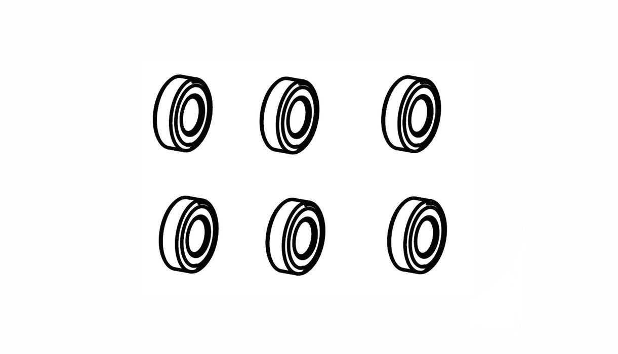 7x4x2,5mm Kugellager für AMX Rock RCX8P, PS, PT 1/8 usw.