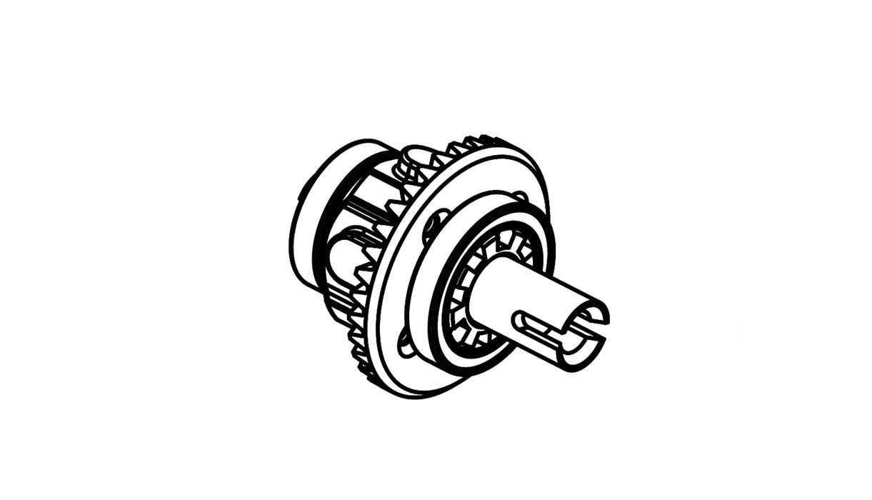 Jeu d'engrenages de verrouillage sans différentiel pour AMX Rock RCX10TB 1/10