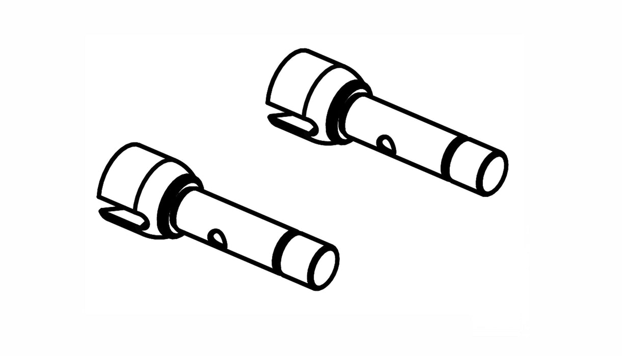 Axes de roue arrière pour AMX Rock RCX8P, PS, PT 1/8 Etc...