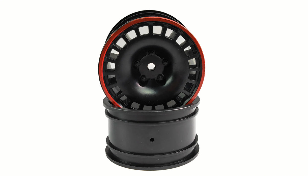 2 jantes grises pour AMXROCK RCX10.3 6X6 1/10