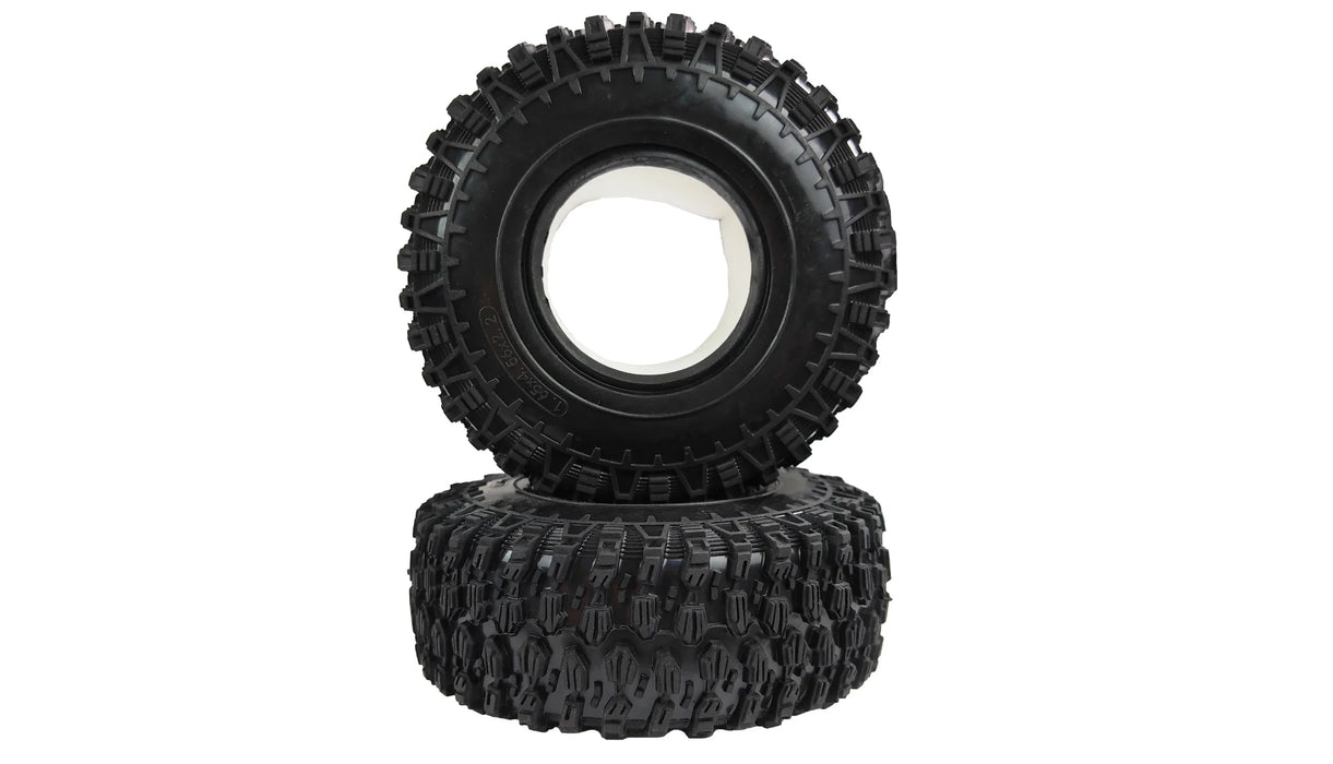 Pneus et inserts 2 pièces pour AMXROCK RCX10.3 6X6 1/10