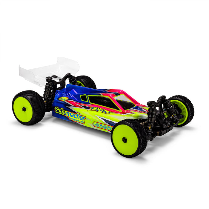 JConcepts P2 - Carrosserie Schumacher CAT PB avec moquette | gazon | aile de terre