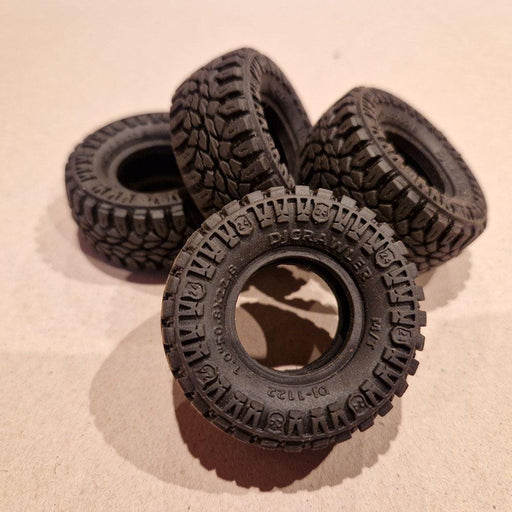 1.0" 50.8x22.8mm Crawler Tires w/ Foam (Rubber, Retour) - upgraderc