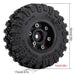 1.0" 52mm Beadlock Wheels Set for 1/24 Crawler (Aluminium+Rubber) Band en/of Velg Injora 