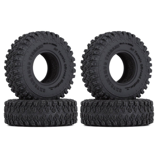 1.0" 54mm Tires Set for 1/24 Crawler (Rubber S2) Band en/of Velg Injora 