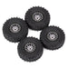 1.0" 60mm Beadlock Wheel Set for 1/24 Crawler (Aluminium+Rubber) Band en/of Velg Injora 