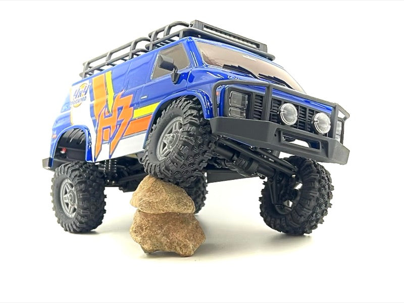 Hobby Plus CR18P EVO-V2 Rock Van 1/18 Crawler PNP (Bleu)