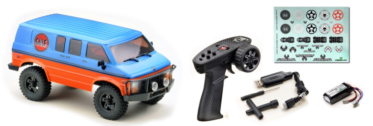 Hobby Plus CR18P EVO Rock Van V2 1/18 Crawler PNP (Bleu/Orange)