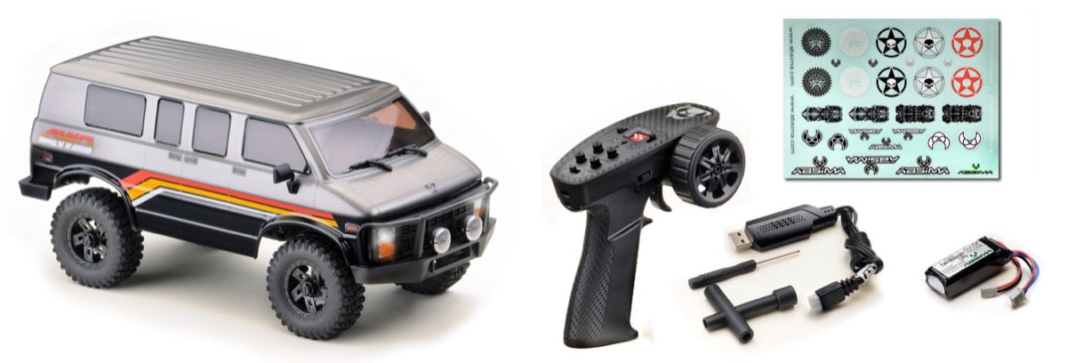 Hobby Plus CR18P EVO Rock Van V2 1/18 Crawler PNP (Geweermetaal)