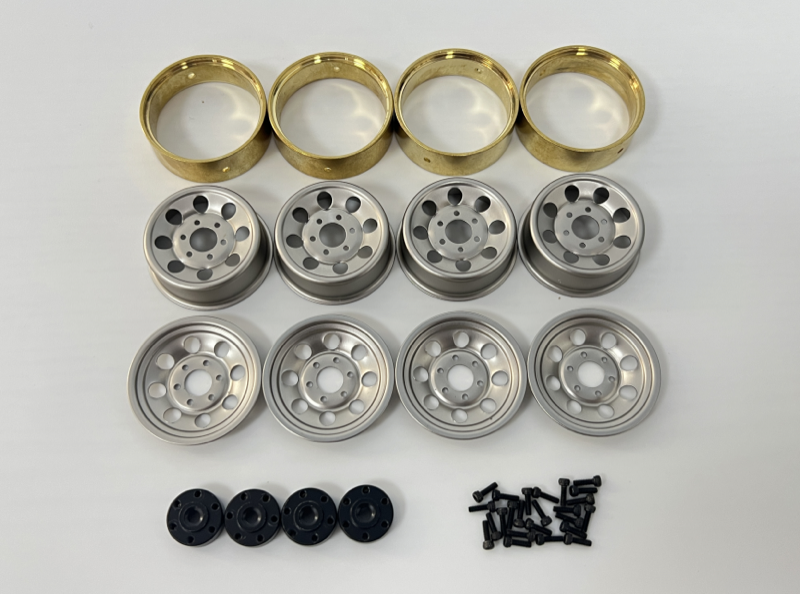 4PCS Beadlock Wheels for HobbyPlus CR18P 1/18 (Steel)