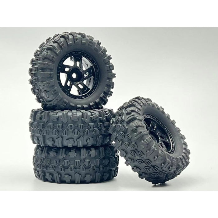 4PCS 1.2" 60mm Wheel Set for HobbyPlus CR18P EVO-V2 1/18