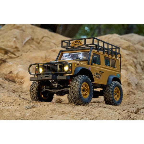 FMS FCX24M Land Rover Defender D90 1/24 Crawler PNP (Jaune)