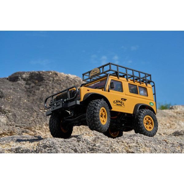 FMS FCX24M Land Rover Defender D90 1/24 Crawler PNP (Jaune)