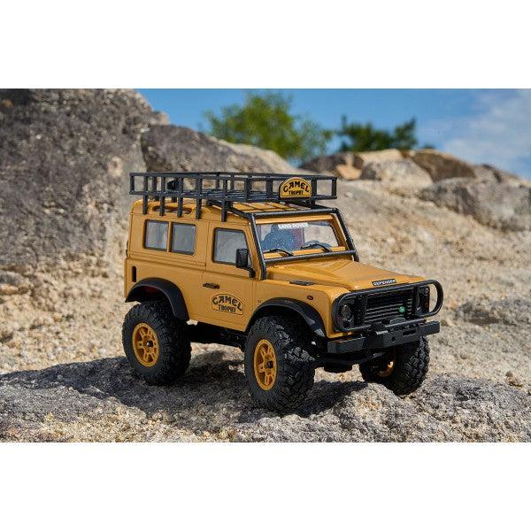 FMS FCX24M Land Rover Defender D90 1/24 Crawler PNP (Jaune)