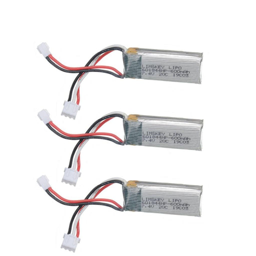 1-3PCS OEM 7.4V 600mAh 20C 2S Lipo Accu w/ Charger - upgraderc