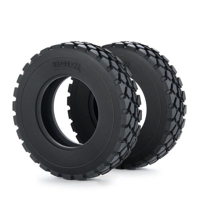 1-4PCS Wheel Tires 22/25mm for 1/14 Truck (Rubber) Band en/of Velg Yeahrun 