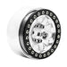1.9" Beadlock Wheel Rims Tires for 1/10 Crawler (Aluminium+Rubber) Band en/of Velg Yeahrun 1Pc Silver Black Rim 