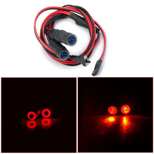 10~22mm LED Angel Eye Headlight for Traxxas, Axial 1/10 Onderdeel Yeahrun 10mm Red Yellow 