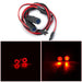 10~22mm LED Angel Eye Headlight for Traxxas, Axial 1/10 Onderdeel Yeahrun 10mm Red Yellow 