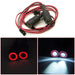 10~22mm LED Angel Eye Headlight for Traxxas, Axial 1/10 Onderdeel Yeahrun 13mm Red White 