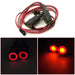 10~22mm LED Angel Eye Headlight for Traxxas, Axial 1/10 Onderdeel Yeahrun 13mm Red Yellow 
