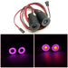 10~22mm LED Angel Eye Headlight for Traxxas, Axial 1/10 Onderdeel Yeahrun 22mm Purple Yellow 