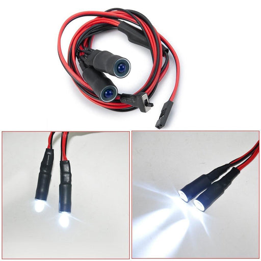 10~22mm LED Angel Eye Headlight for Traxxas, Axial 1/10 Onderdeel Yeahrun 10mm White White 