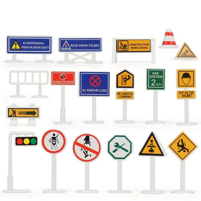 10-300PCS Race Track Road Sign and Barriers Onderdeel upgraderc project road sign 
