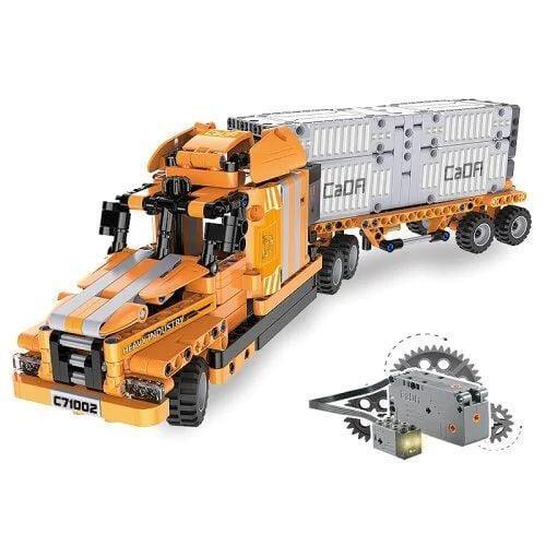 10 in 1 Aanhanger Vrachtwagen (634 stukken) Bouwset CaDA